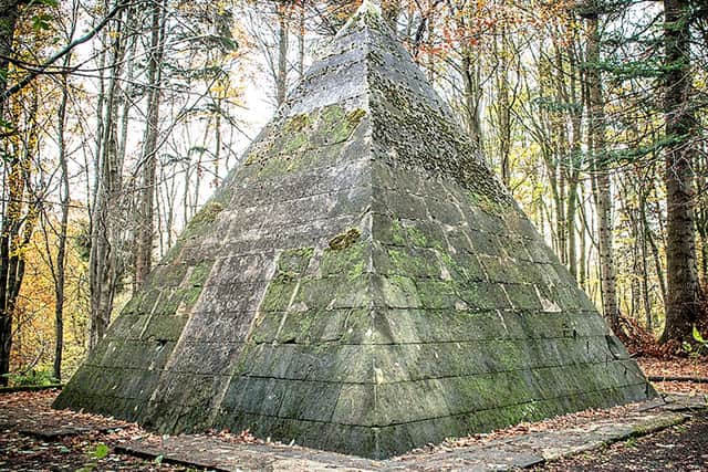 An abandoned pyramid in Garvagh Forest.