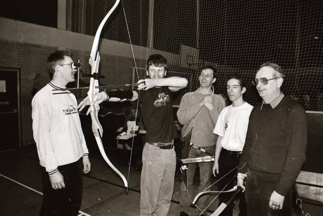 Archery practise in the complex back in 1995.