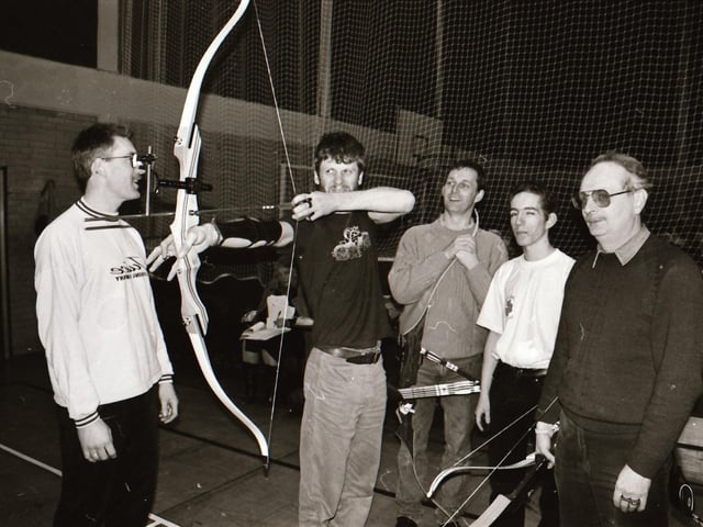 Archery practise in the complex back in 1995.
