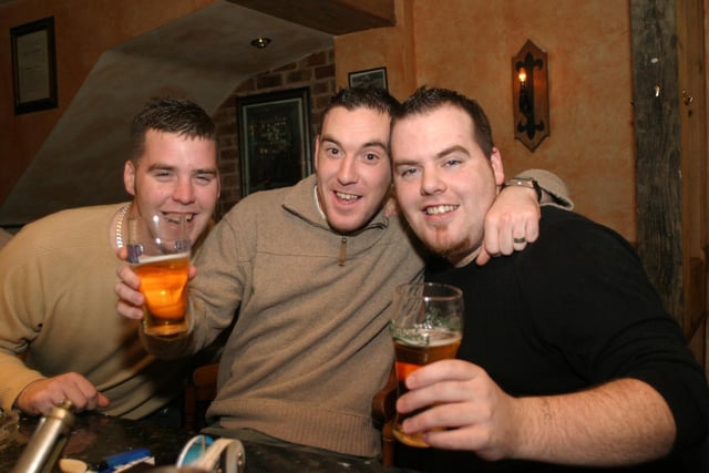 Regulars enjoying the company in The Don Bar in January 2004.