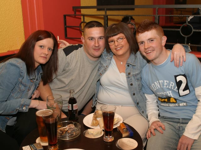 Pictures of Derry people partying in November 2003