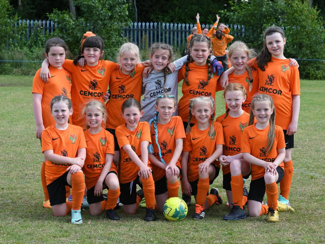 The Mid Ulster Ladies under-9's team at Wilton Park.
