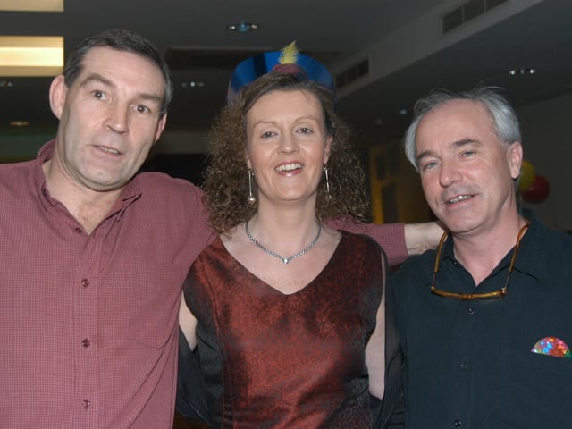 Ringing in the New Year at the New Year's Eve Party in the Tower Hotel on December 31 2004.