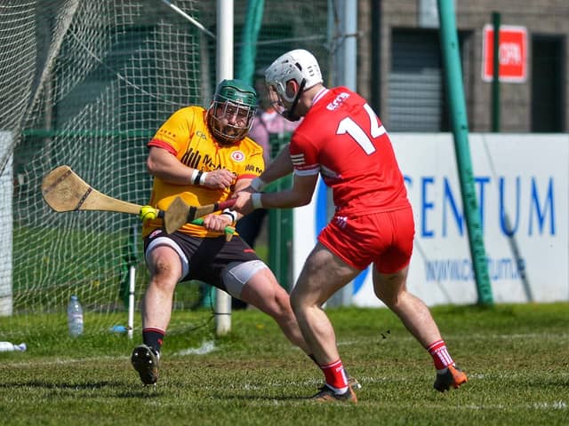 Derry's Dara Mooney scores a first half goal against Tyrone at Owenbeg on Saturday. Photo: George Sweeney