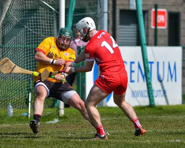 Derry's Dara Mooney scores a first half goal against Tyrone at Owenbeg on Saturday. Photo: George Sweeney