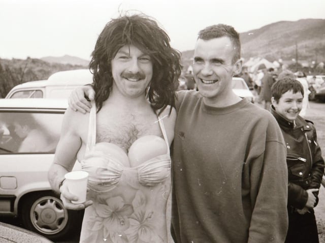 Christmas Day swim at Lisfannon Beach, back in 1994.
