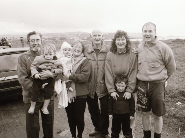 Christmas Day swim at Lisfannon Beach, back in 1994.