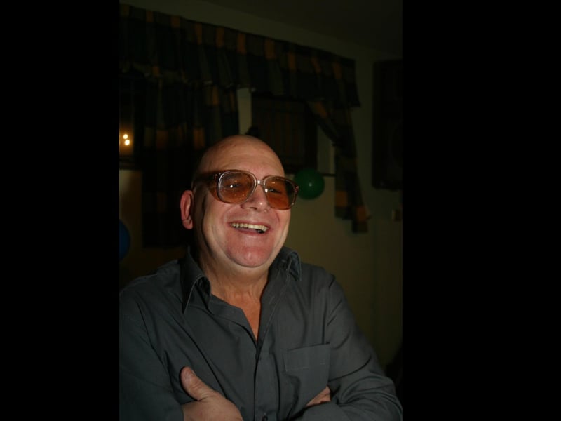 John McDiad enjoying his surprise 50 th birthday party in the Telstar:Derry parties from November 2003