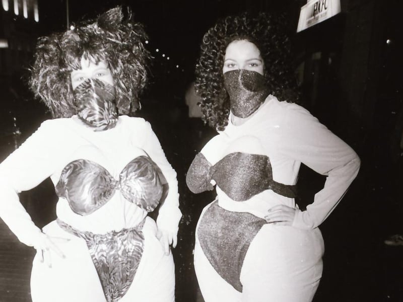 Derry folks dressed up for Halloween night, back in October 1994.