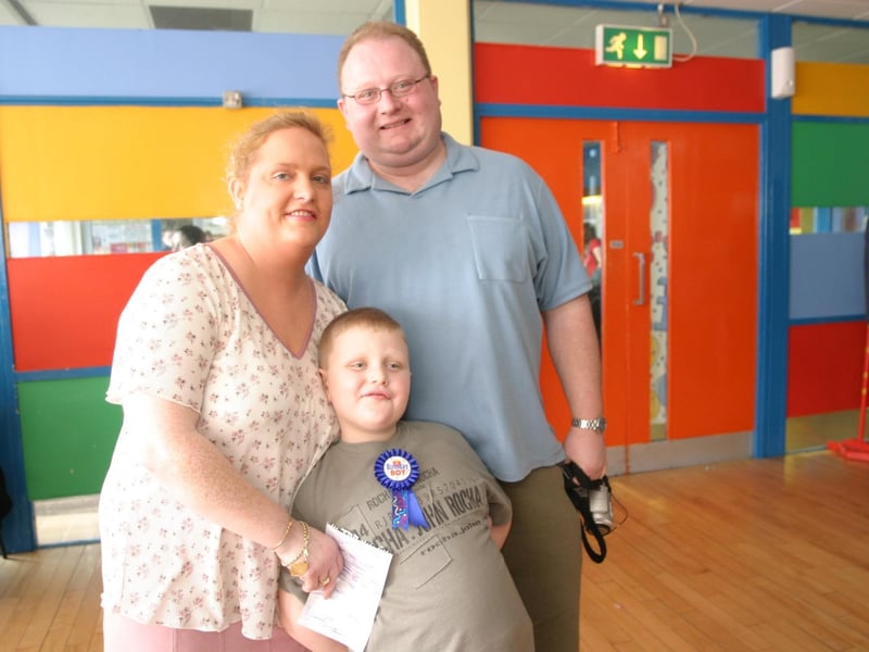 Party celebrations back in 2004: Blake Gray.