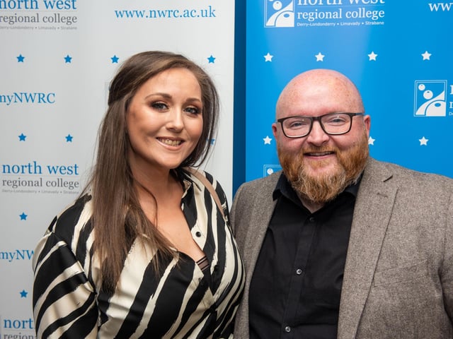 Margaret and Brendan Wilson at the Best in FE Awards at North West Regional College.