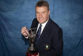 City of Derry Club captain Kevin Doherty with his Claret Jug which will be played for at his Captain's Day this weekend. (Photo: Jim McCafferty)