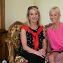 Sisters- Orla Noonan and Moline Bradley (Pink top)  Photo Clive Wasson