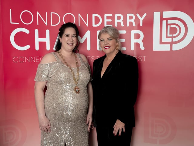 Chamber President Selina Horshi and host Lynette Fay.