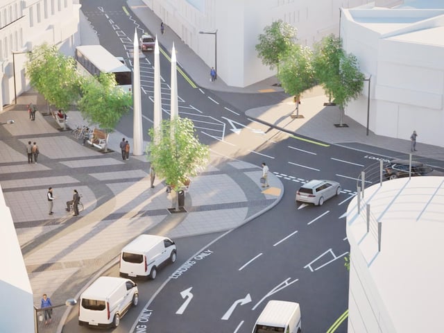 It will also see enhancements to the junctions at Railway Street/Abercorn Square/Derry Road/Canal Street, as well as the junctions at Market Street/Butcher Street/Church Street and Main Street/Market Street/Bridge Street, resulting in a realignment of traffic flows and the creation of new public space in Abercorn Square on the opposite side of the street to where it is currently located.