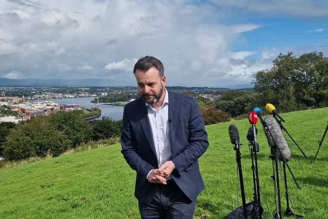 Colum Eastwood steps down as SDLP leader.