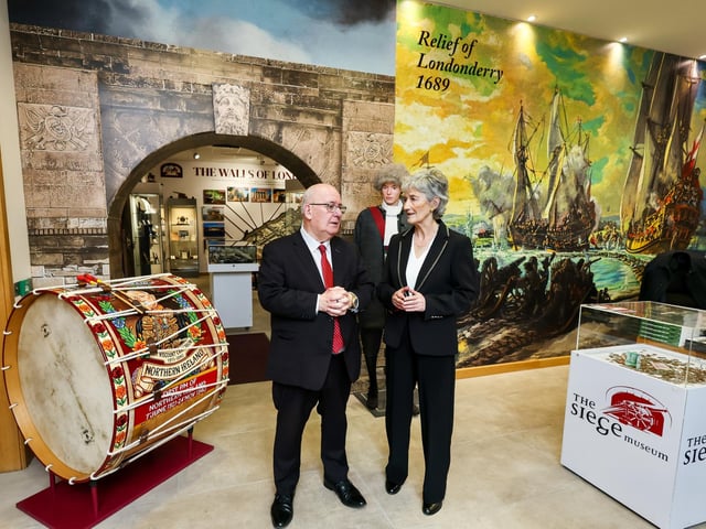 President Connolly with William Hay.   Pic Tony Maxwell / Maxwells
