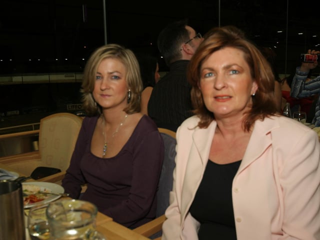 Derry and Donegal people enjoying a night at Lifford races in February 2005.