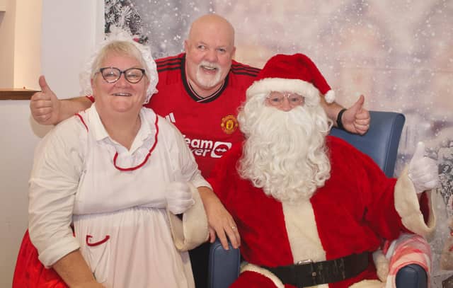 Santa and Mrs Claus are a big hit at the Craft Fayre.