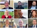In alphabetical order, the nine candidates standing in the Ballyarnett ward. Top row left to right: Colm Cavanagh (Alliance), Damien Doherty (People Before Profit), Emmet Doyle (Aontú). Middle row left to right: Sandra Duffy (Sinn Féin), Rory Farrell (SDLP), Cartherine McDaid (SDLP). Bottom row: John McGowan (Sinn Féin), Patrick Murphy (Sinn Féin) and Brian Tierney (SDLP).
