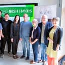 People pictured at the launch of Irish Hands at the Inishowen Innovation Hub in Buncrana last year, including Irish Hands founder Shane Kirby (fourth from right).
