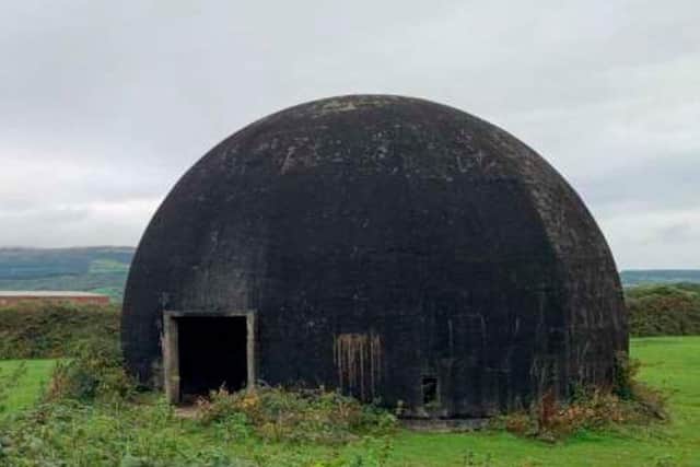 The WWII Trainer Dome at the former RAF Limavady Airfield.