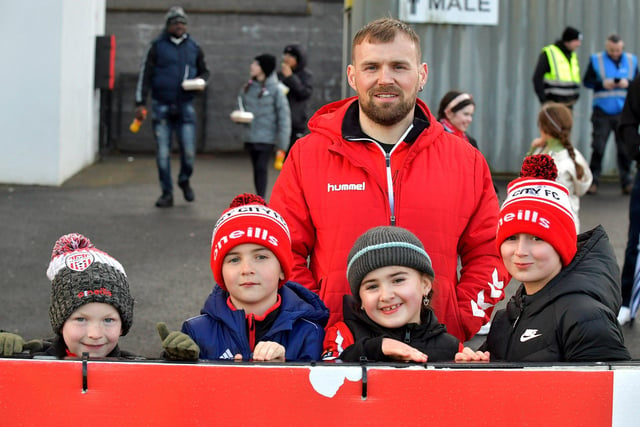 Fans at Brandywell Stadium for the Derry City v Bohemian game on Monday evening. Photo: George Sweeney.  DER2315GS – 112
