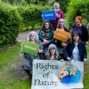 Pictured launching The Artitude Climate Festival, coming to The Playtrail in Derry-Londonderry from Friday 23 to Sunday 25 June 2023 are (Front Row(L-R) Rachel Duffy, The Playtrail, Paula Larkin, Climate Action Officer at The Playhouse, Eimear Montague, Northern Ireland Resources Network, (Middle Row L-R) Clare McQuillan, Feasting on Weeds, Mary McGuiggan, The Gathering, Amanda Doherty, Senior Head of Communications and Engagement, The National Lottery Community Fund, (Back row) Dean Blackwood, The Gathering. Showcasing creative, community-led responses to the climate emergency, the festival is delivered in collaboration with The Playhouse, The Gathering, Zero Waste North West (ZWNW), Northern Ireland Resources Network (NIRN), Environmental Justice Network Ireland (EJNI) and Making Relatives - a visit of water and land protectors from Lakota Nation, US.