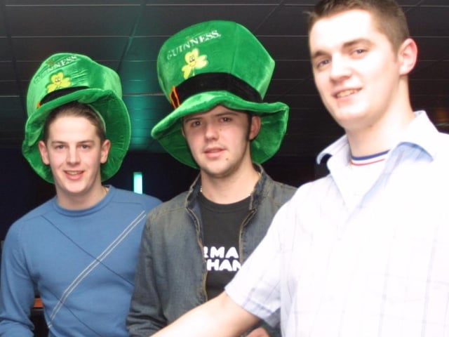 Jamie Doherty, Kevin Quigg and Conor Doherty.  (2103JM06):.