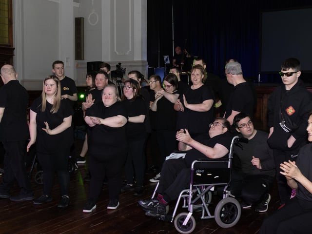 Performers on stage.