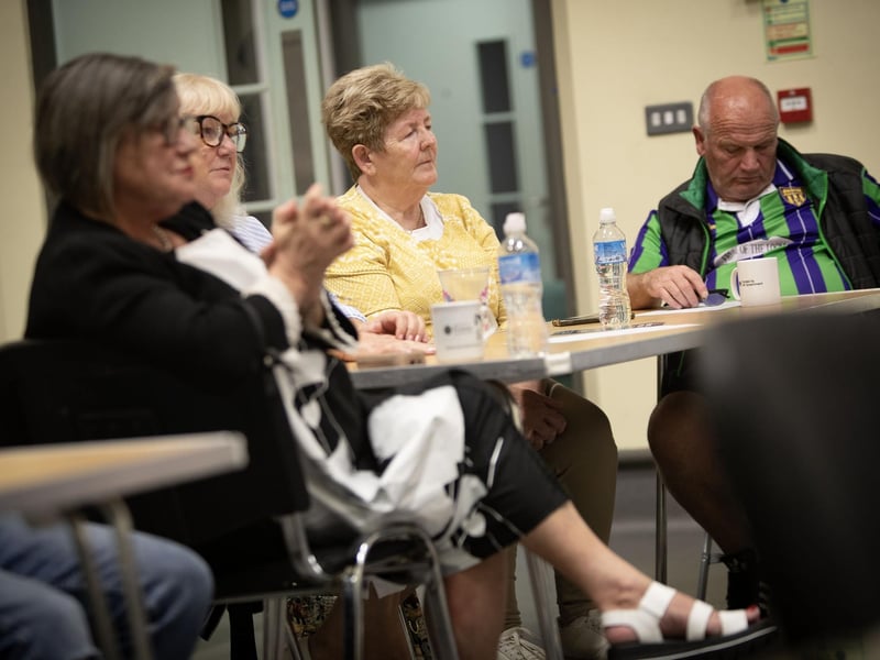 A section of the audience at Tuesday evening's panel discussion on 'Living with Injustice.'