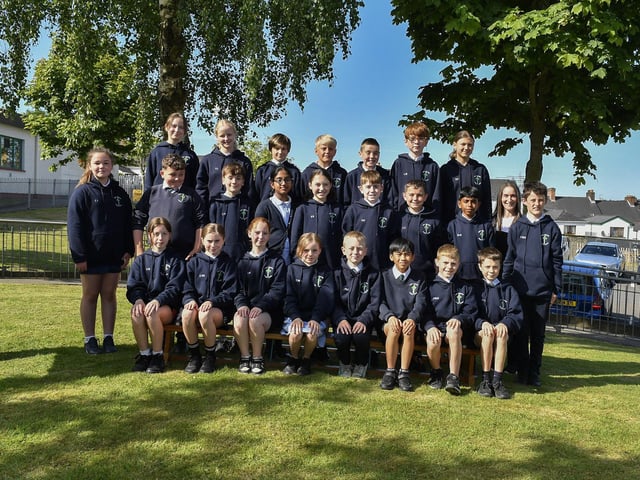 Mrs Forbes' P7 class at Good Shepherd Primary School.