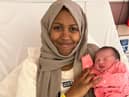 Baby girl Noor Parkhill born at Altnagelvin Hospital at 11.38am with mum Lindsay Parkhill and daughter of Zulekha Yassir from Derry.