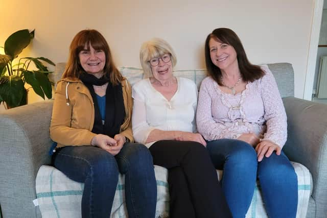 Hilda Orr, Mary Hunt and Siobhan McNally from the Derry Square Knitters.