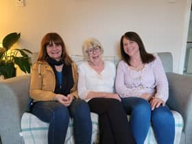 Hilda Orr, Mary Hunt and Siobhan McNally from the Derry Square Knitters.