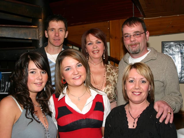 Birthday Girl Gemma enjoying the party with the Barr Family. 2585/dd : Parties and nights out in Derry and Donegal in February 2006.