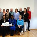 Staff, volunteers, members and representatives of partner organisations with the Mayor Patricia Logue at the Foyle Foodbank AGM on Monday when the organisation rebranded as the Foyle Network Foundation.