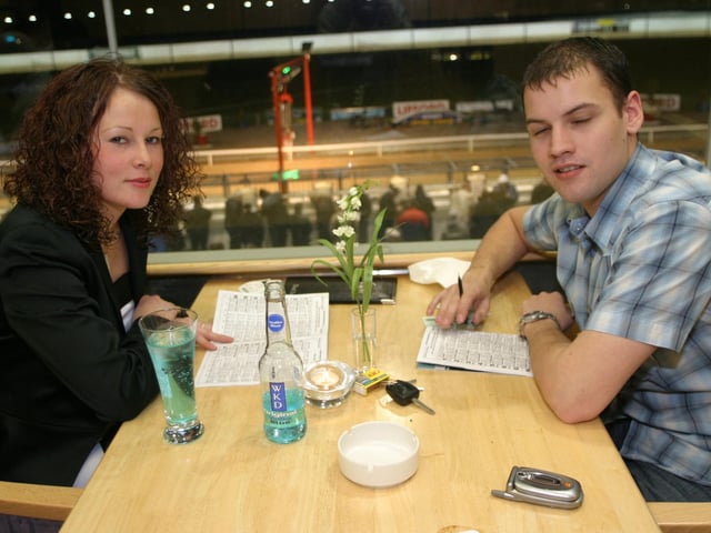 Derry and Donegal people enjoying a night at the Lifford Races in 2004.