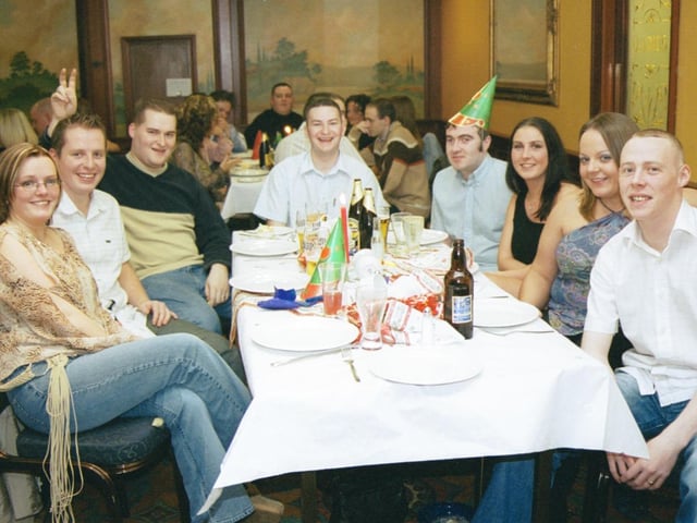 Pictured at the STREAM Christmas party in Rafters were L/R:- Aisling O'Doherty, Richard Lavery, Paul Doherty, Richard Watson, Shaun Lamberton, Aine McCourt, Clare McDaid and Darren McCrudden.