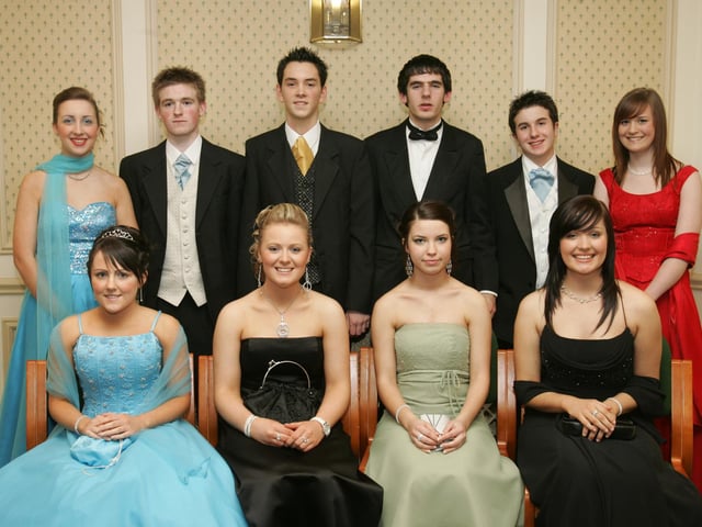 Seated, from left, are Kerry McDonald, Gerru McCallion, Roisin McCarron and Katie Harkin. Standing, from left, are Ruth McPhillips, John Rainey, Aidan O'Donghaile, Daragh McCafferty and Debbie Hannaway. (1511C08)