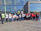 Health and Social Care Workers held another demonstration outside Altnagelvin Hospital this week.