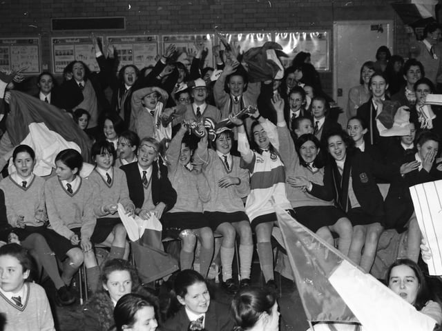 Sam Maguire Cup at Thornhill College.
