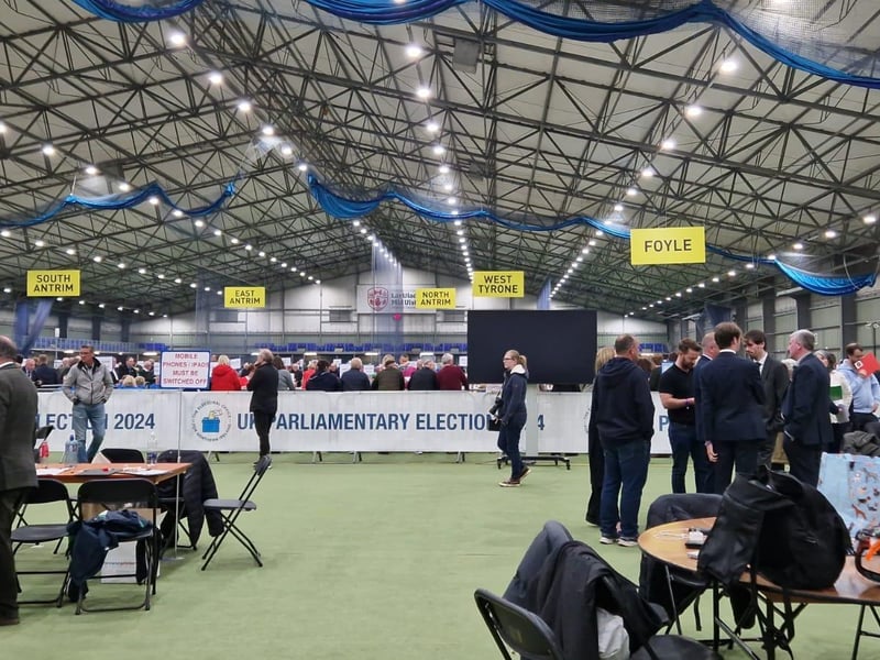 The Count Centre in Magherafelt on Thursday night.