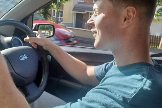 Jack Edgar had recently learned to drive.