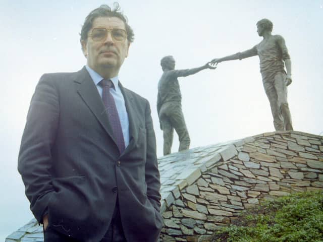 John Hume photographed in Derry for his 25th year in politics celebration. (Pacemaker)