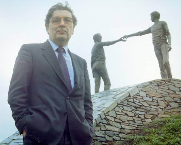 John Hume photographed in Derry for his 25th year in politics celebration. (Pacemaker)