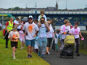 Families at a previous ARC Fitness Colour Dash back in 2022. Photograph: George Sweeney.  DER2226GS – 009