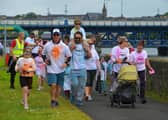 Families at a previous ARC Fitness Colour Dash back in 2022. Photograph: George Sweeney.  DER2226GS – 009