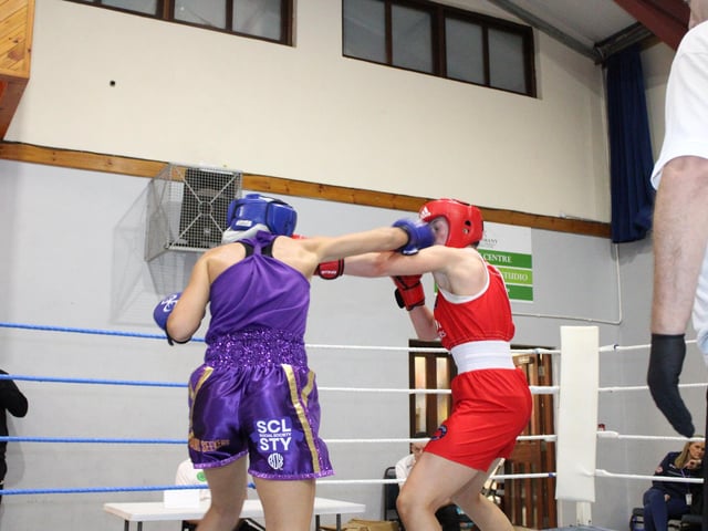 Action in the ring at the Peter O’Donnell Box Cup
