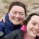 Caoimhe and Mairead Fox are fundraising for the Foyle Hospice ahead of the Christmas dip at Buncrana.